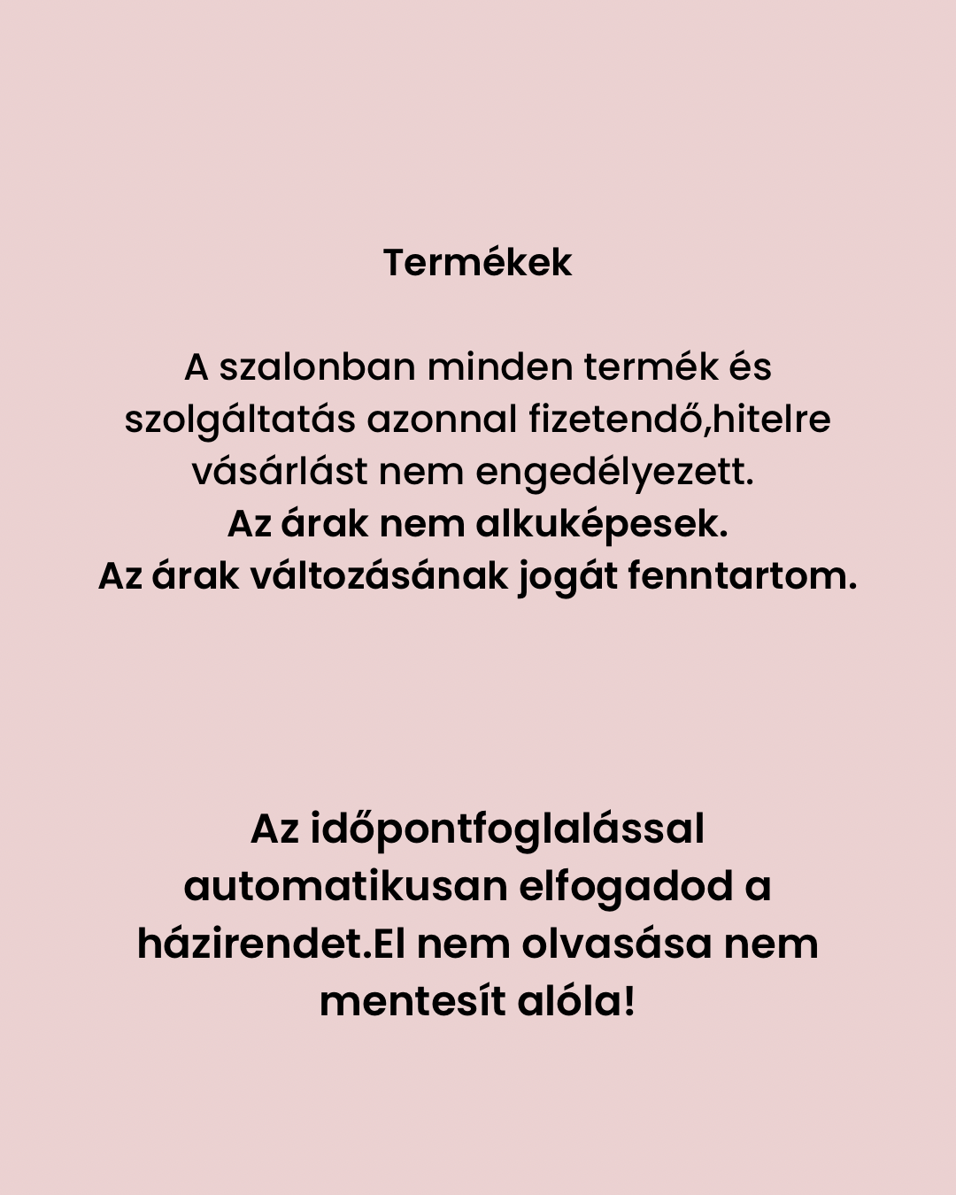 Házirend 3